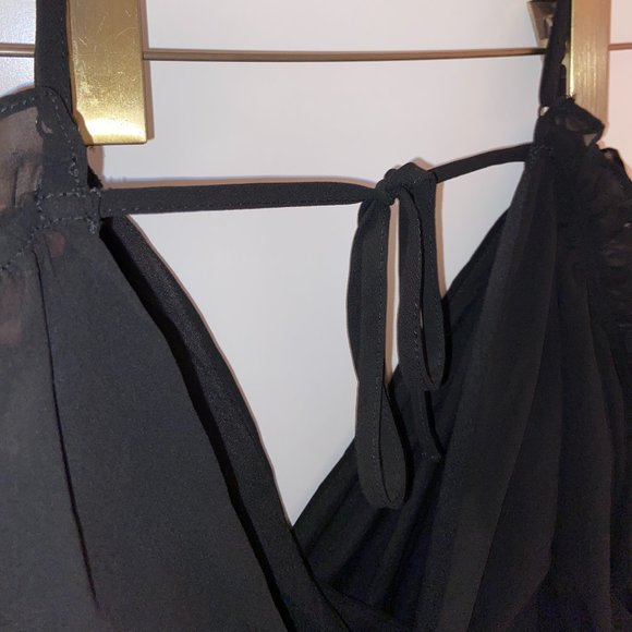 Off The Shoulder Romper | Black - Picture 3 of 3